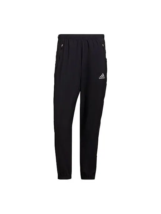 Спортивные штаны Men's adidas Fast Snap Pant Running Sports Pants/Trousers/Joggers Black — изображение 1 из 4, черный