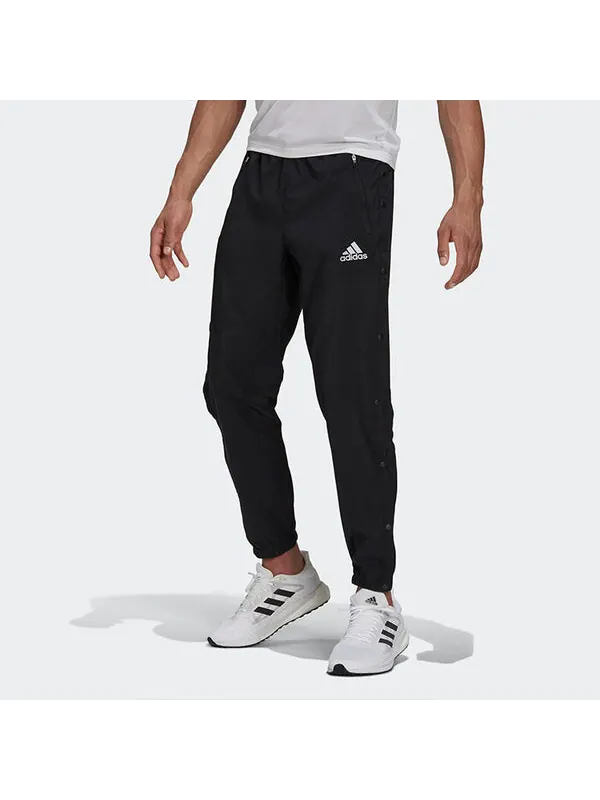 Спортивные штаны Men's adidas Fast Snap Pant Running Sports Pants/Trousers/Joggers Black — изображение 2 из 4, черный