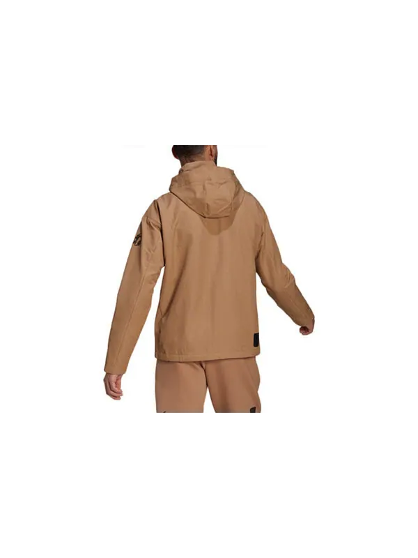 Куртка adidas Wj Jkt Warm Solid Color Casual Sports Hooded Jacket Yellow — изображение 2 из 3, желтый