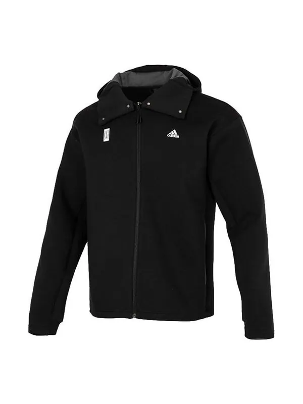 Куртка adidas Wj Jkt Warm Casual Sports Hooded Jacket Black — изображение 1 из 4, черный
