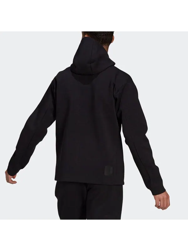 Куртка adidas Wj Jkt Warm Casual Sports Hooded Jacket Black — изображение 4 из 4, черный