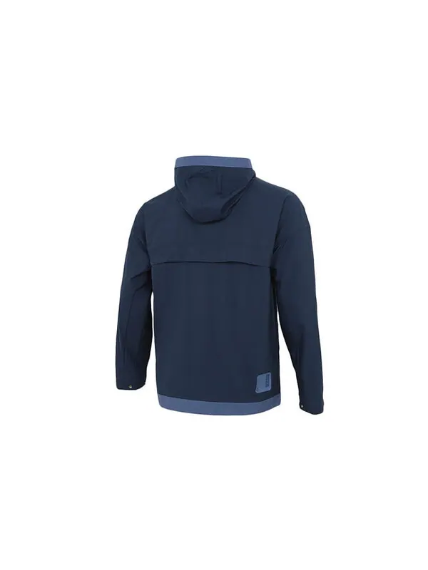 Куртка adidas Wj Wb Series Sports Windproof Hooded Jacket Navy Blue — изображение 2 из 4, синий