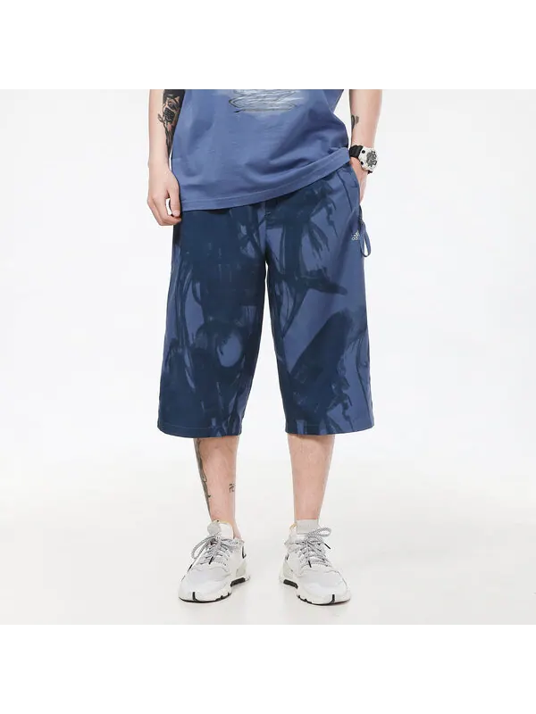 Спортивные штаны adidas Series Printing Running Woven Sports Pants Navy Blue — изображение 3 из 4, темно-синий