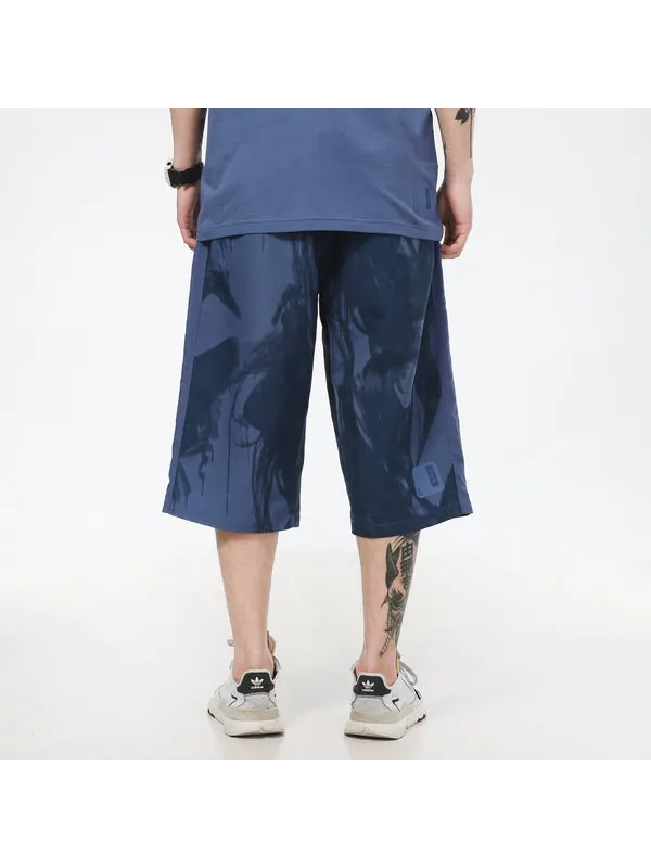 Спортивные штаны adidas Series Printing Running Woven Sports Pants Navy Blue — изображение 4 из 4, темно-синий