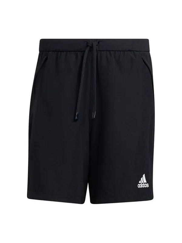 Шорты aerormotion casual breathable sports woven lacing shorts black Adidas — изображение 1 из 4, черный