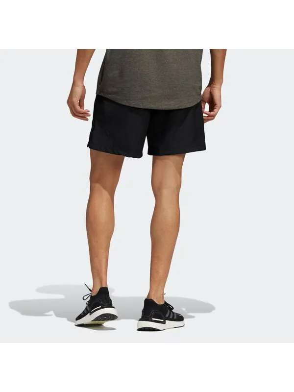 Шорты aerormotion casual breathable sports woven lacing shorts black Adidas — изображение 3 из 4, черный