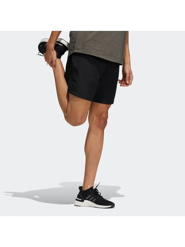 Шорты aerormotion casual breathable sports woven lacing shorts black Adidas — изображение 4 из 4, черный