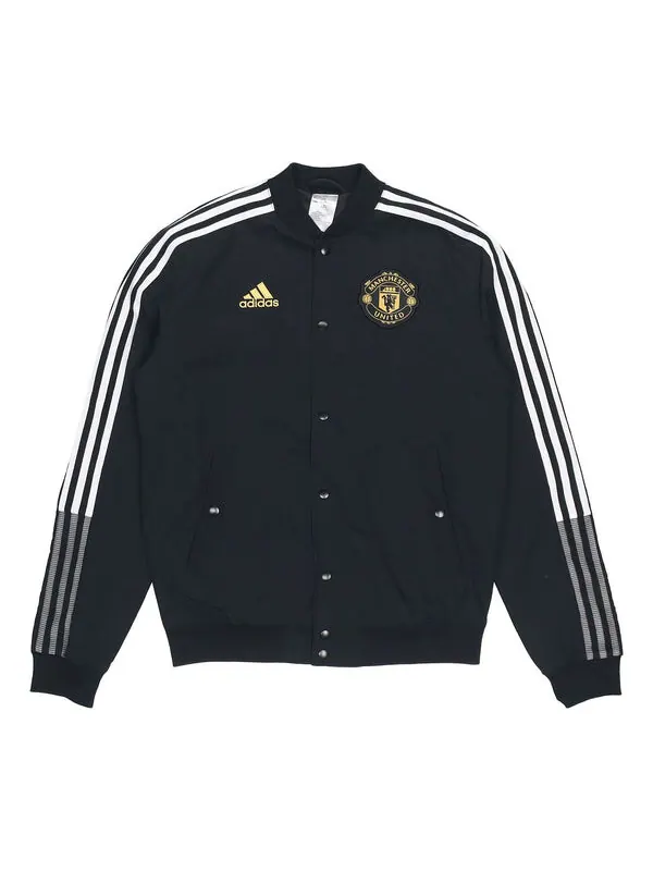 Куртка adidas Mufc Cny Bomber Series Soccer/Football Sports Printing aviator Jacket Black — изображение 1 из 4, черный