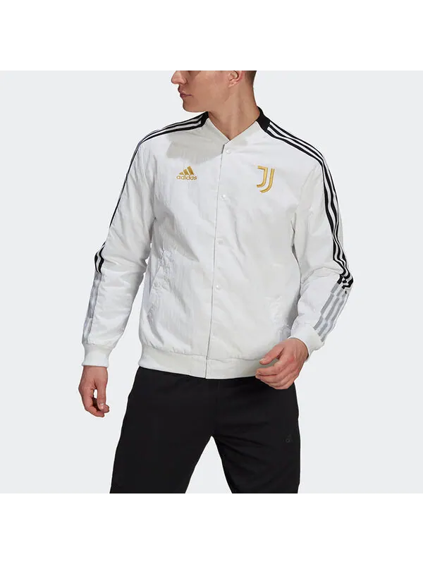 Куртка adidas Series Juve Cny Bomber Juventus Soccer/Football Sports Printing Jacket White — изображение 2 из 4, белый
