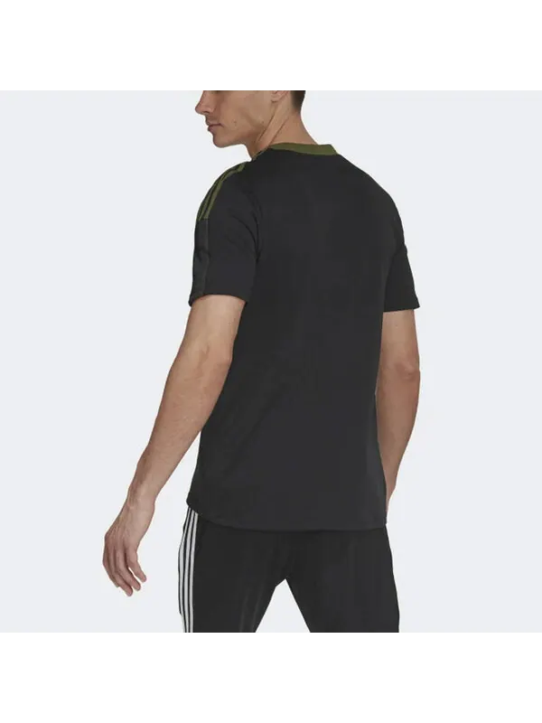 Футболка tiro tee aop повседневные спортивные футбольные с коротким рукавом Adidas — изображение 3 из 4, черный