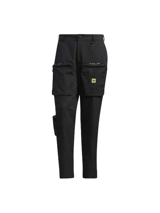 Спортивные штаны adidas originals Premium Wv Pnt Multiple Pockets Cargo Sports Long Pants Black — изображение 1 из 4, черный