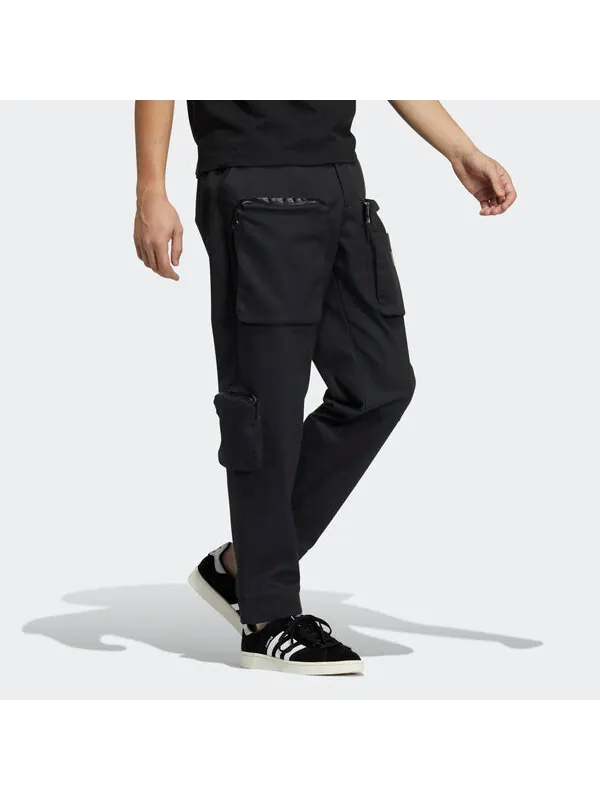 Спортивные штаны adidas originals Premium Wv Pnt Multiple Pockets Cargo Sports Long Pants Black — изображение 4 из 4, черный