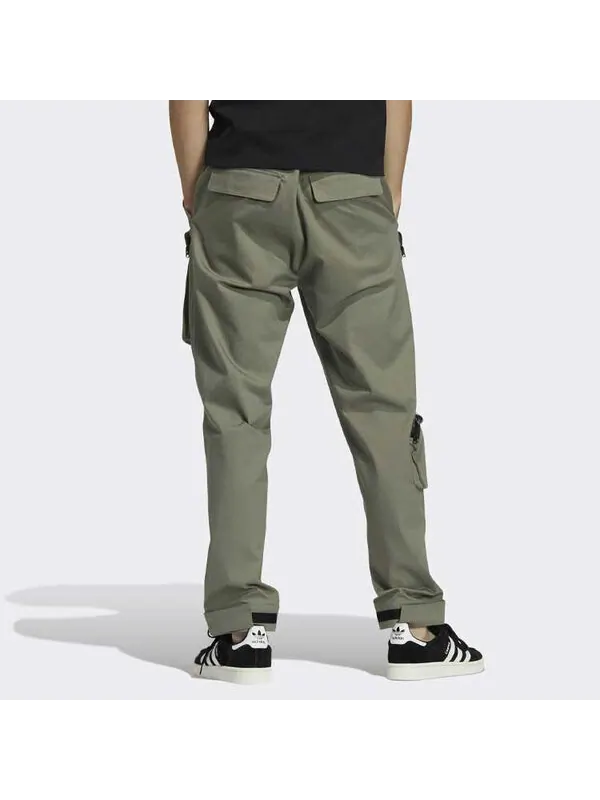 Спортивные штаны adidas originals Premium Wv Pnt Multiple Pockets Cargo Sports Long Pants Green — изображение 3 из 4, зеленый
