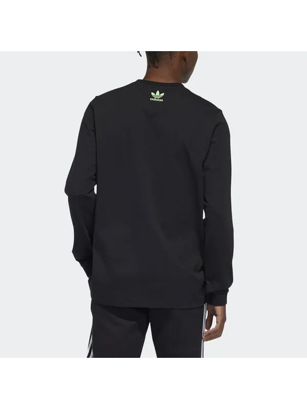 Толстовка originals limited sports round neck black Adidas — изображение 3 из 4, черный