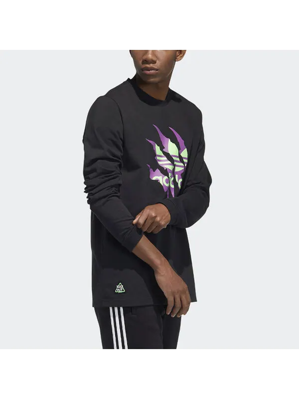 Толстовка originals limited sports round neck black Adidas — изображение 4 из 4, черный