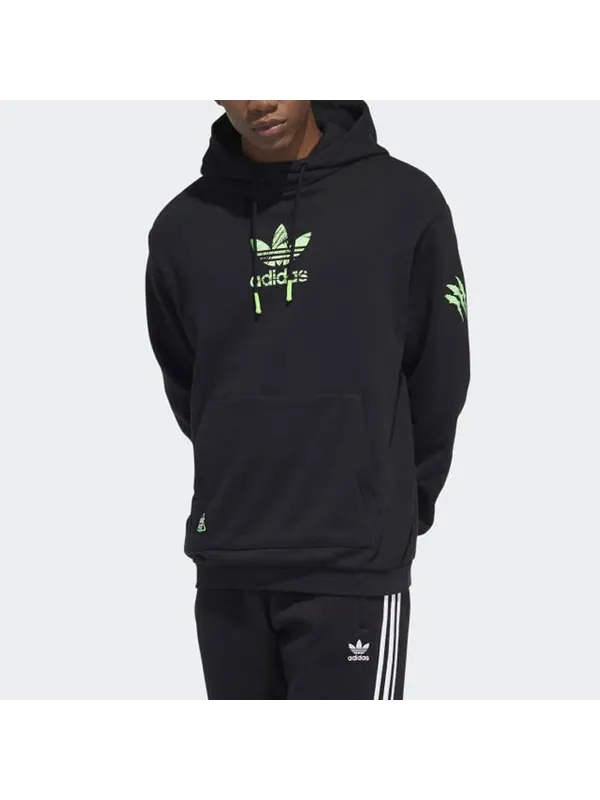 Толстовка adidas originals limited logo Printing Casual Sports Black — изображение 2 из 3, черный