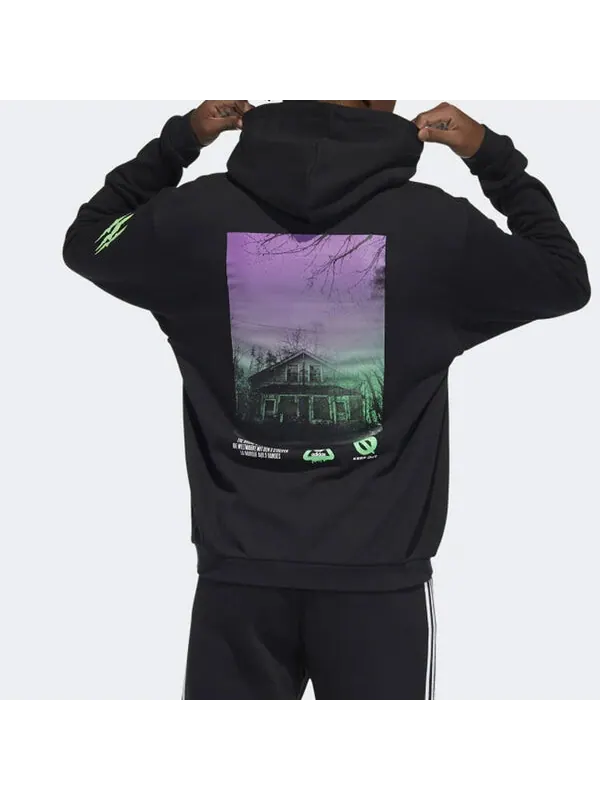 Толстовка adidas originals limited logo Printing Casual Sports Black — изображение 3 из 3, черный