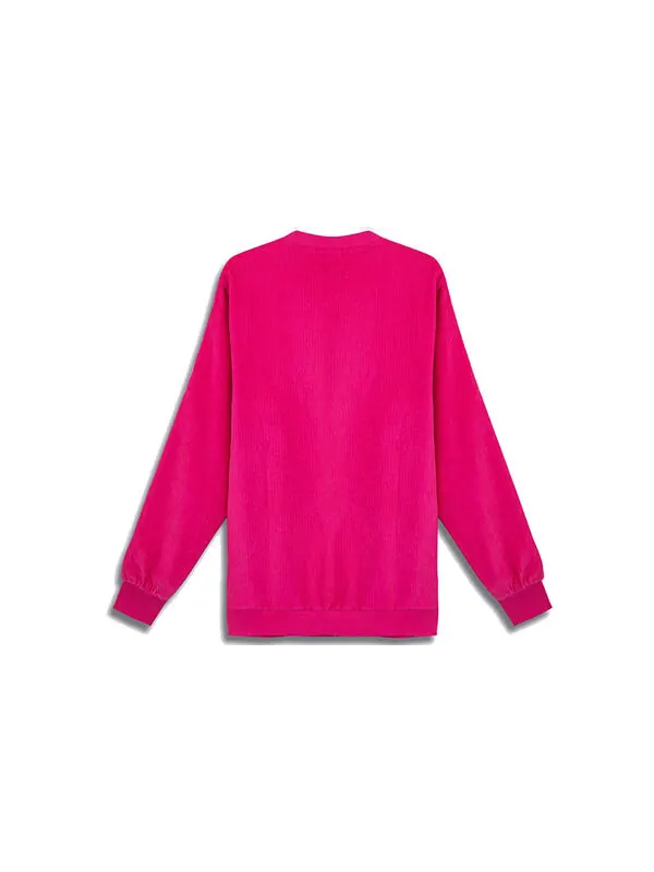 Толстовка Adidas originals Adv Crew Athleisure Casual Sports Round Neck Pullover Pink — изображение 2 из 2, розовый