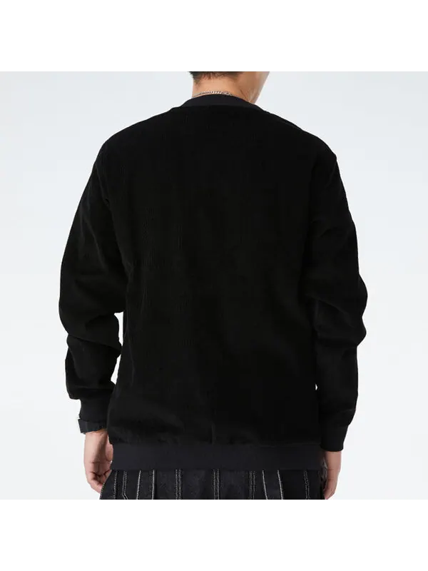 Толстовка originals adv crew logo printing casual round neck pullover sports black Adidas — изображение 4 из 4, черный