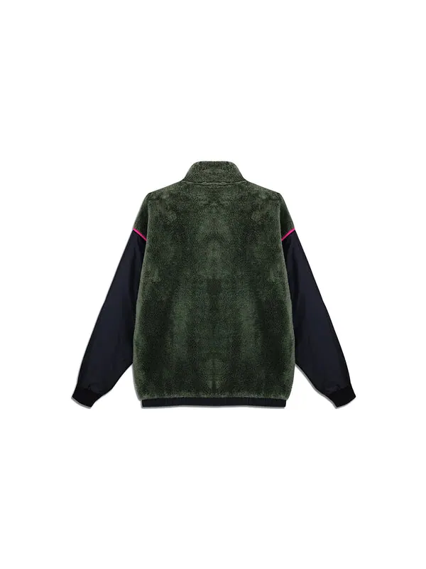 Куртка originals adv sherp jkt colorblock stand collar sports jacket basic green Adidas — изображение 2 из 2, зеленый