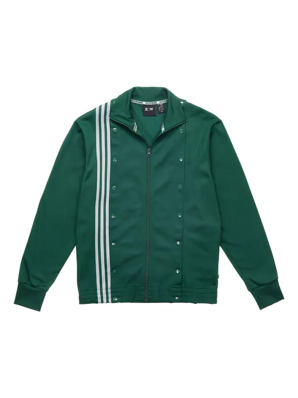 Куртка adidas originals x IVY PARK Crossover Stripe Sports Jacket Couple Style Grass Green — изображение 1 из 4, зеленый