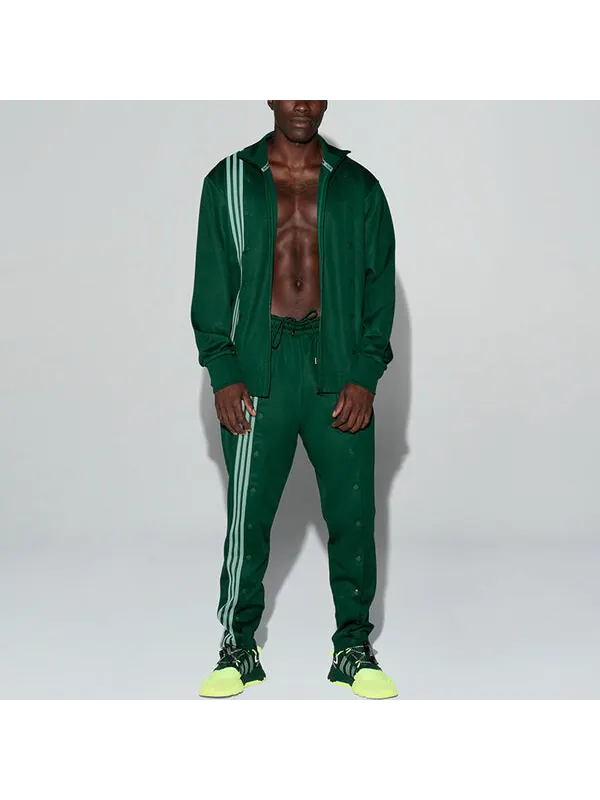 Куртка adidas originals x IVY PARK Crossover Stripe Sports Jacket Couple Style Grass Green — изображение 3 из 4, зеленый