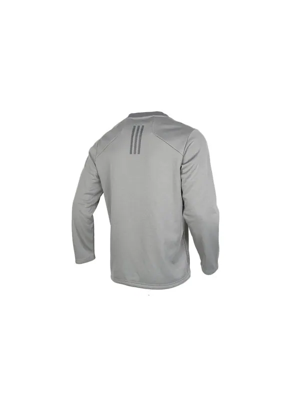 Толстовка adidas Fleece Lined Stay Warm Casual Running Sports Gray — изображение 2 из 4, серый