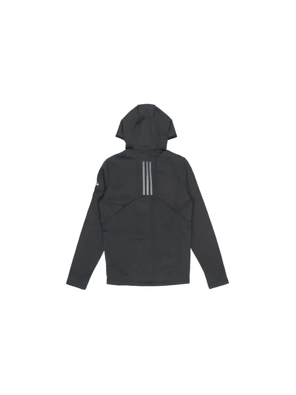 Куртка adidas Perfom Fl Jkt logo Printing Fleece Stay Warm Woven Sports Hooded Jacket Black — изображение 2 из 4, черный