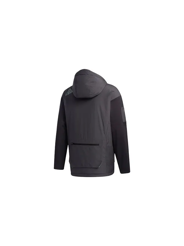 Куртка urban pad jkt outdoor sport reflective jacket men black Adidas — изображение 2 из 4, черный