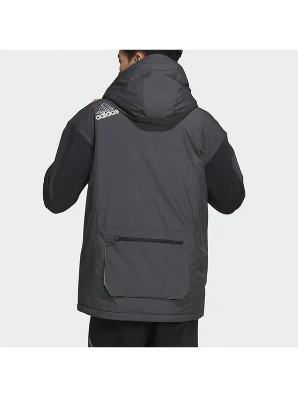 Куртка urban pad jkt outdoor sport reflective jacket men black Adidas — изображение 4 из 4, черный