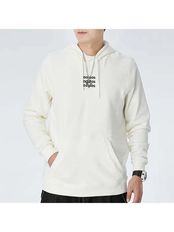 Толстовка Men's adidas neo C+ HDY milky white — изображение 3 из 4, белый