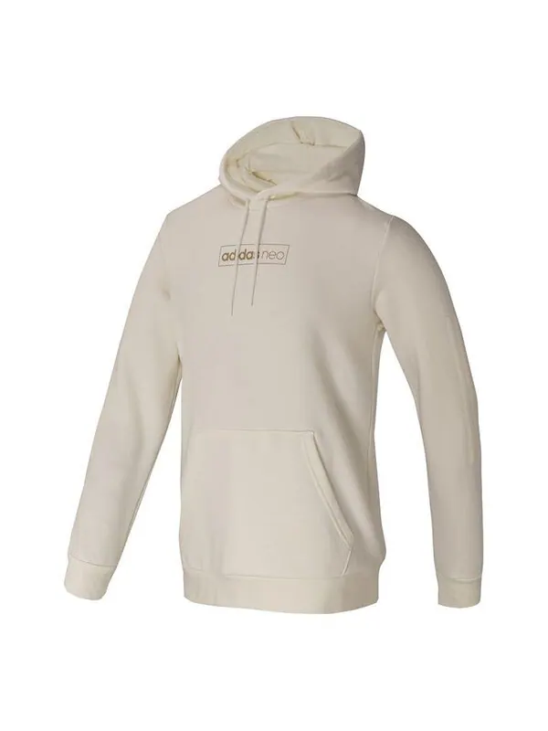 Толстовка Men's adidas neo Fav Dec Hdy Logo Printing Sports Fleece Lined Jade White — изображение 1 из 2, мульти