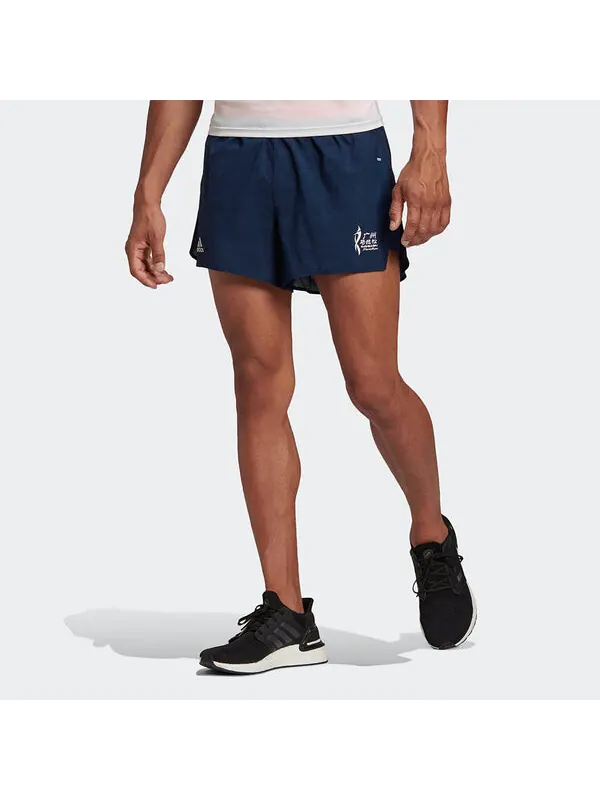 Шорты adidas Gzm Split Sh M Running Sports Knit Shorts Black — изображение 2 из 4, черный
