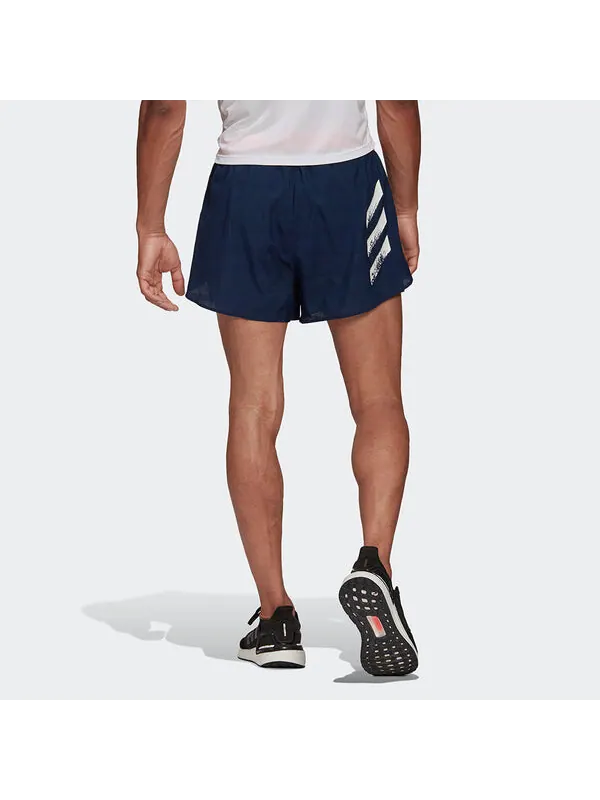 Шорты adidas Gzm Split Sh M Running Sports Knit Shorts Black — изображение 3 из 4, черный