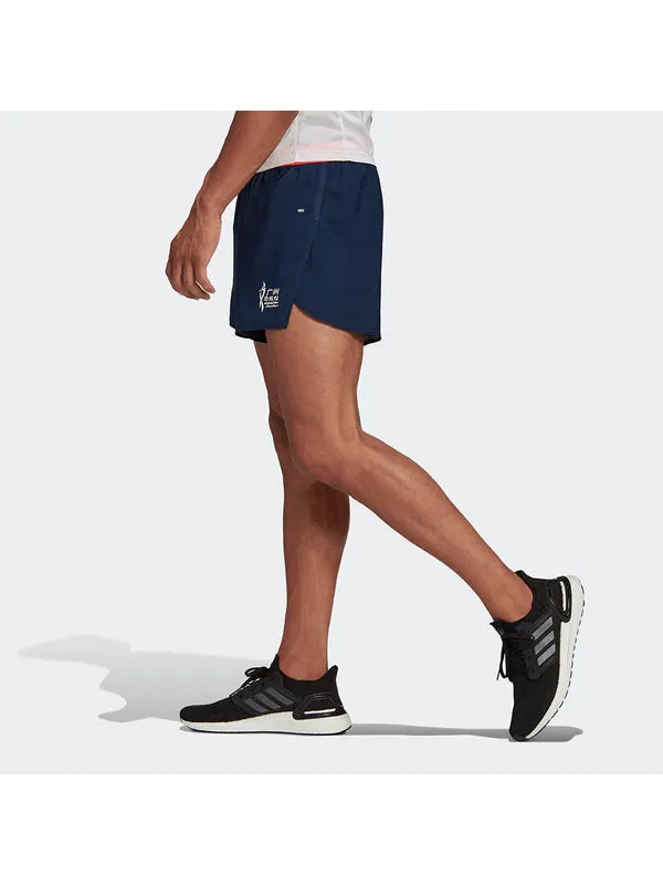 Шорты adidas Gzm Split Sh M Running Sports Knit Shorts Black — изображение 4 из 4, черный