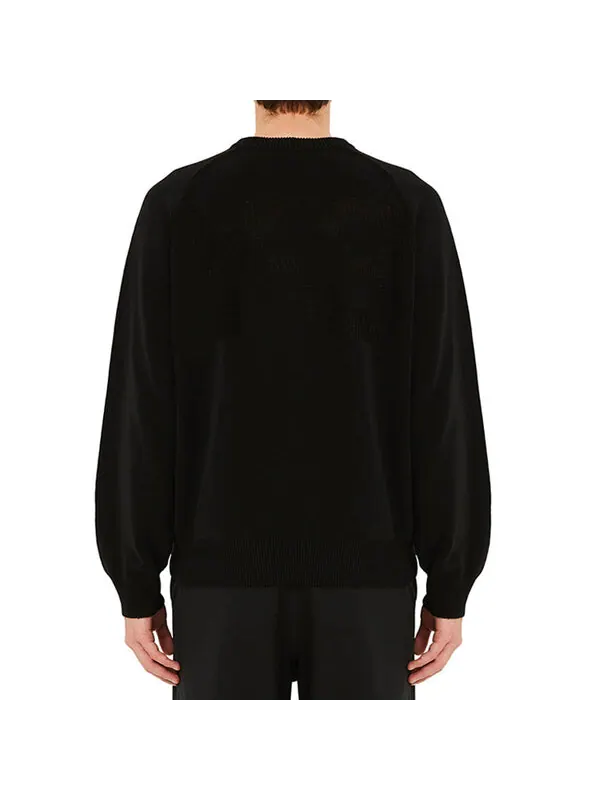 Толстовка Men's Y-3 SS21 Loose Round Neck Long Sleeves Pullover Black — изображение 4 из 4, черный