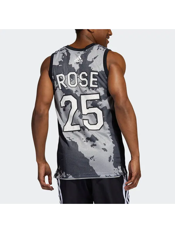 Спортивная футболка men's x ross crossover logo pattern printing basketball sports black vest Adidas — изображение 3 из 4