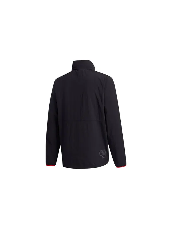 Куртка adidas VD Windbreaker Stripe Casual Sports Jacket Black — изображение 2 из 4, черный