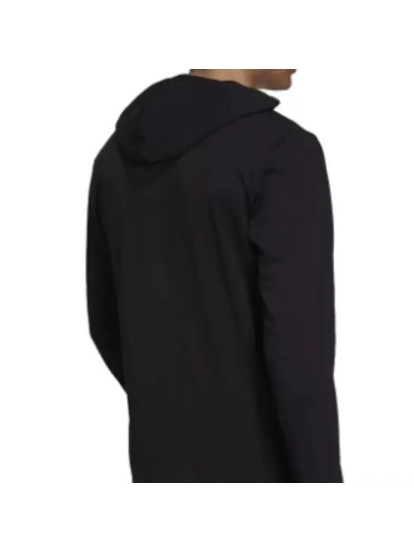 Толстовка с капюшоном Essentials с логотипом Adidas — изображение 2 из 3, черный/белый