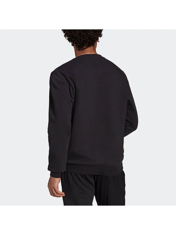 Толстовка Men's adidas Feelcozy Swt Sports Logo Casual Round Neck Pullover Black — изображение 3 из 4, черный