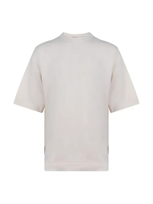 Футболка men's y-3 ss21 rear logo printing round neck short sleeve creamy white t-shirt Adidas — изображение 1 из 4, белый