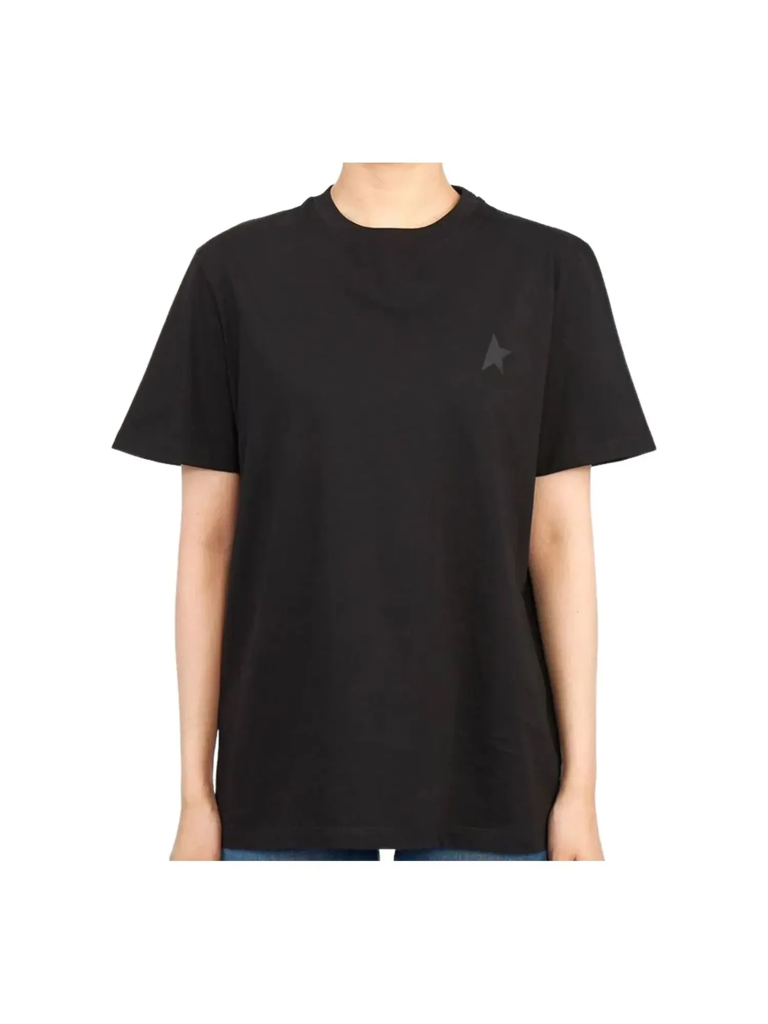 Футболка с коротким рукавом Golden Goose (WMNS), черная, GWP01220-P000593-90100 — изображение 1 из 3, черный