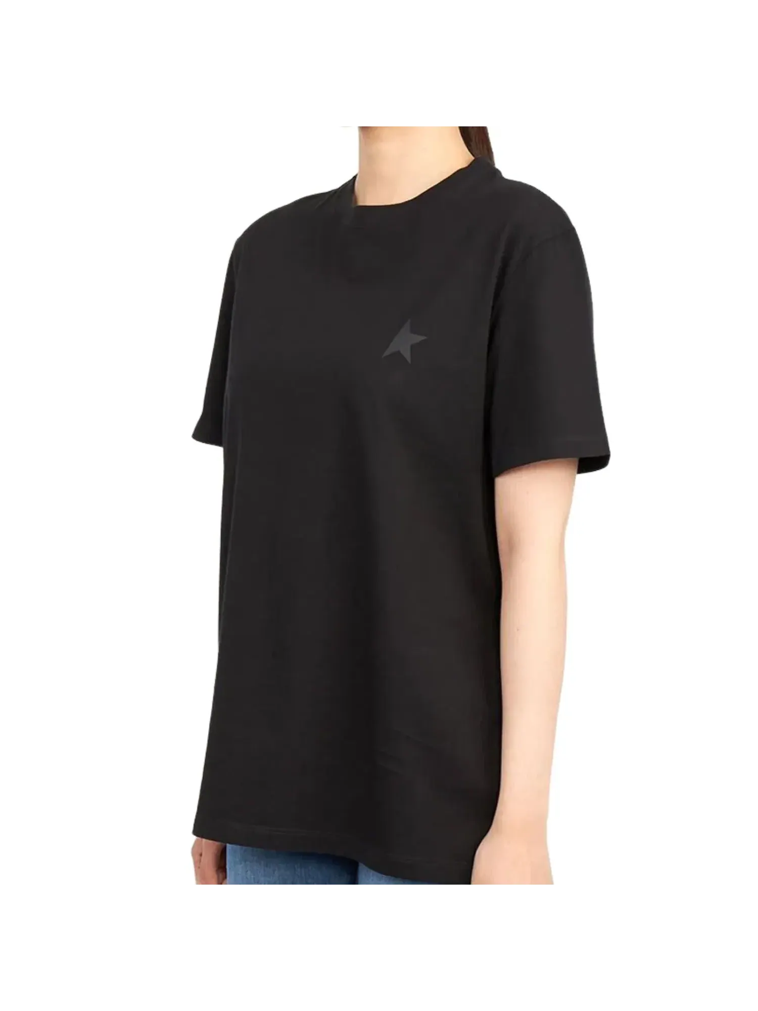 Футболка с коротким рукавом Golden Goose (WMNS), черная, GWP01220-P000593-90100 — изображение 2 из 3, черный