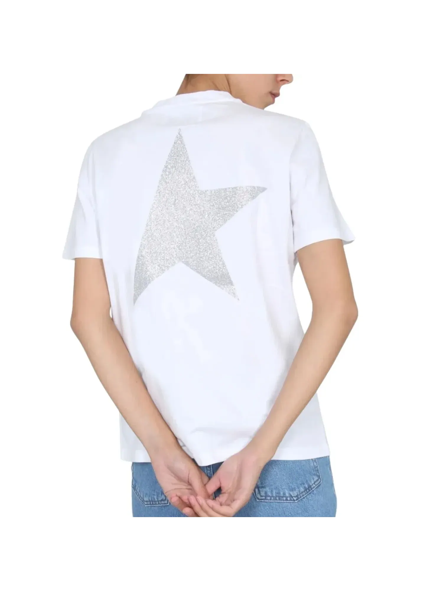 Футболка с коротким рукавом Golden Goose (WMNS), белая, GWP01220-P000594-80185 — изображение 2 из 2, белый