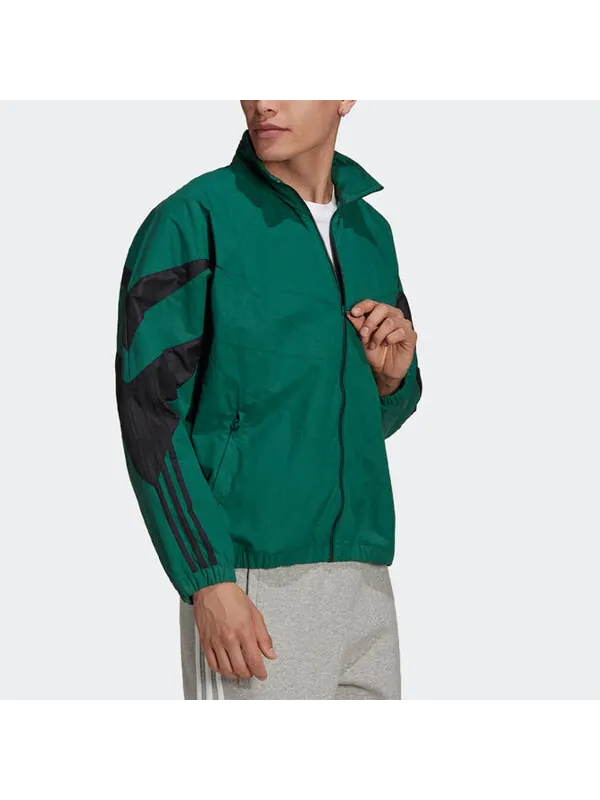 Куртка adidas Stripe Stand Collar Jacket Green — изображение 3 из 3, мульти