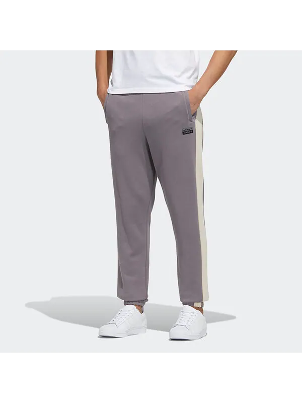 Спортивные штаны adidas originals Ryv Sweat Pant Casual Sports Colorblock Long Pants Gray Brown — изображение 2 из 4