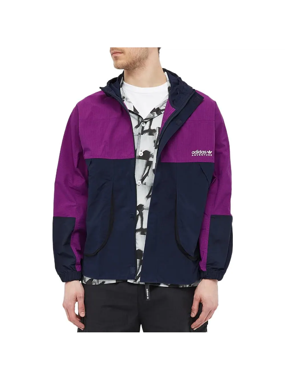 Ветровка adidas originals Logo — изображение 3 из 4, фиолетовый