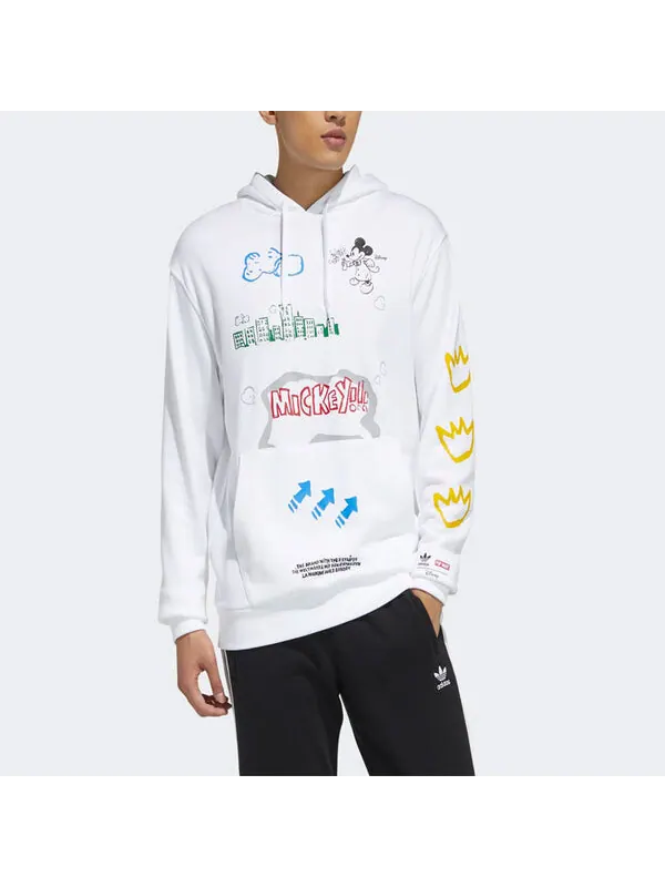 Толстовка adidas originals Fangtastic Series Disney Mickey Printing Pullover White — изображение 2 из 4, белый