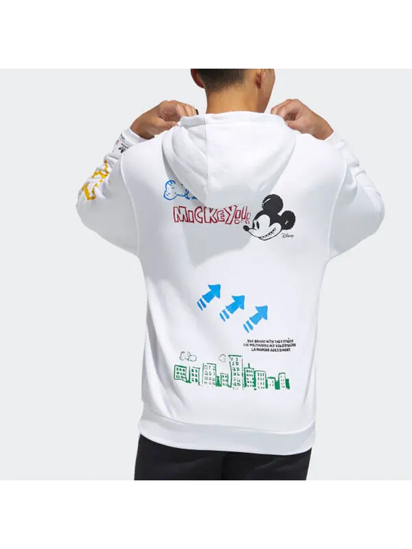Толстовка adidas originals Fangtastic Series Disney Mickey Printing Pullover White — изображение 3 из 4, белый