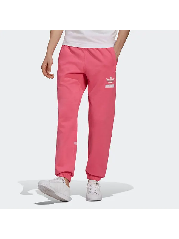Спортивные штаны Adidas originals Big Trfl Pants Lace-Up Leggings For Men Pink — изображение 2 из 4, розовый